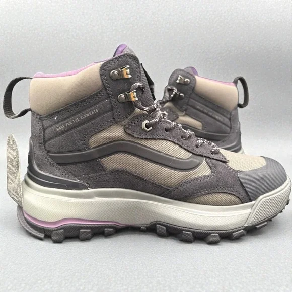 Vans MTE Crestline Waterproof Hiking Boots – Gray/Purple – Men's 7 / Women's 8.5 - Picture 3 of 8